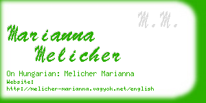 marianna melicher business card